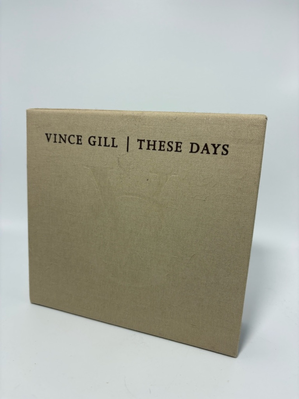 Vince Gill "These Days" Box Set - Beige Linen Cover